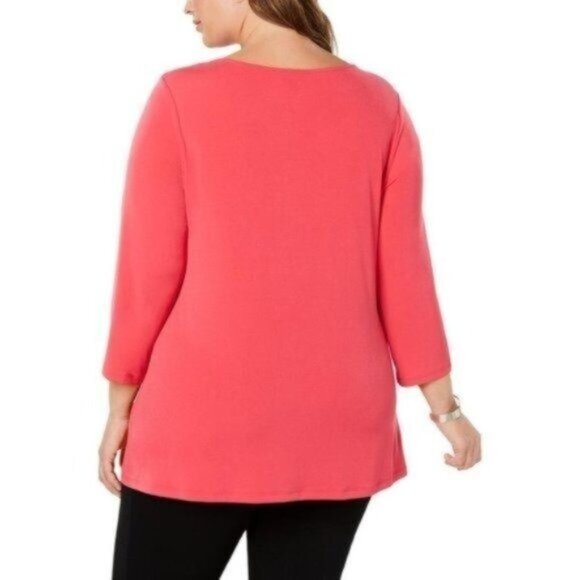 NWT Alfani Stretch Crossover Wrap Top - Picture 2 of 2